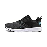 Puma Unisex Adult NRGY Comet Running Shoes Black-Milky Blue 9 Kids UK (19055627)