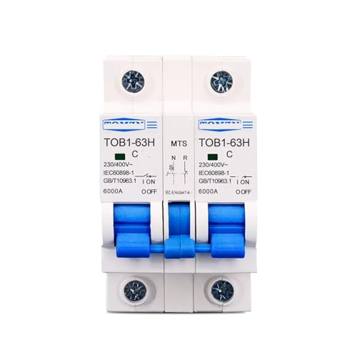 Commutateur de transfert manuel disjoncteur 1P+1P AC 40A 50HZ inverseur de source groupe électrogène