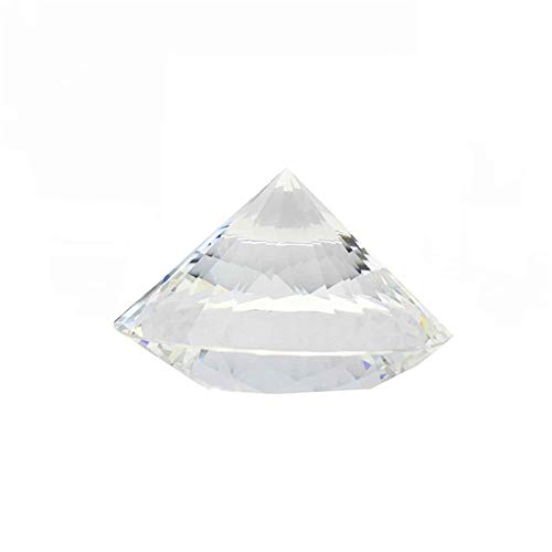Zamtac 70-150Mm 1Pieces Clear Transparent Crystals Faceted Diamond Paperweight Decorating Birthday Gifts Wedding Gifts - (Color: Clear Transparent, Size: 120Mm) #TOP4