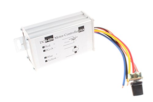 Contrôleur de vitesse du moteur PWM 10A variateur tension continu 12V 24V