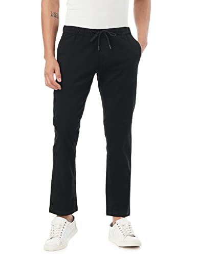 Image of FYLTR Men's Taper Fit Stretch Cotton Joggers with Elasticated Waistband & Drawstrings