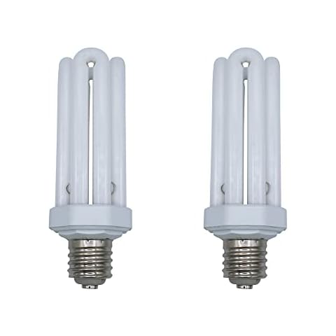 lumenivo 65W CFL Bulb E39 Mogul Base Fluorescent Bulb Incandescent 300W Equivalent CFL Quad Tube 4U 65W for Security Lighting Fixtures - 6500K Daylight - 2 Pack Cover
