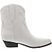 GUESS Women's Ginette Ankle Boot, White 140, 7
