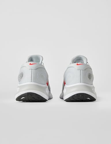 Nike Men's Journey Run Road Running Shoes, Pure Platinum/Bright Crimson-White-Black, 14