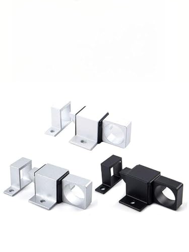 Hosrivae Pestillo automático de aleación de aluminio con cerrojo de seguridad con resorte para puertas SASH - 47,5 x 22 mm, perno de cierre automático, seguridad antirrobo L (gris)