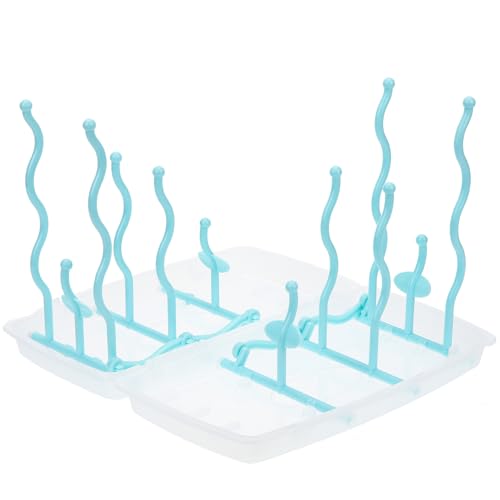 WEKAMOS Support Vertical pour Égouttoir à Biberons Bac Récupérateur Eau Organisateur De Rangement pour Biberons Et pour Facile à Démonter Ranger