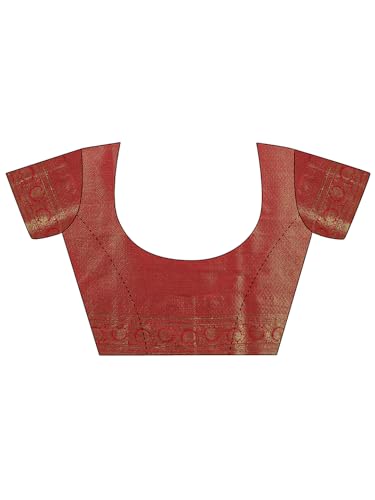 Libas Embellished Silk Saree with Blouse Piece - Image 8