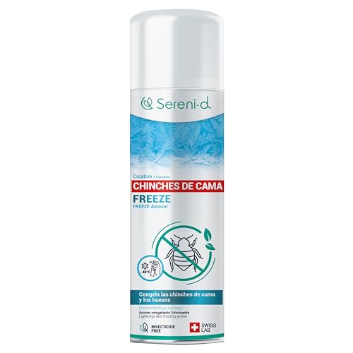 FREEZE CHINCHES DE CAMA – TRATAMIENTO NATURAL RÁPIDO – Acción FREEZE contra chinches (huevos, larvas y adultos) sin biocidas – Acción INMEDIATA y EFICAZ – Swiss Lab