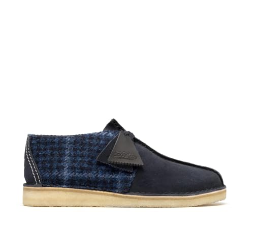 Clarks Originals Men's Desert Trek Navy Tweed Combi 261837792