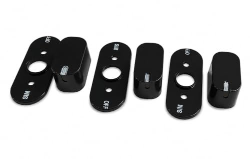 Image of Universal fit Knob for Gas Stove Replacement Parts | Long Lasting, Smooth Operation, Premium PVC On-Off Push Type 8 MM Spindle Black Knob for All Sleek Slim Modal Gas Stove (P4, Pack of-3)