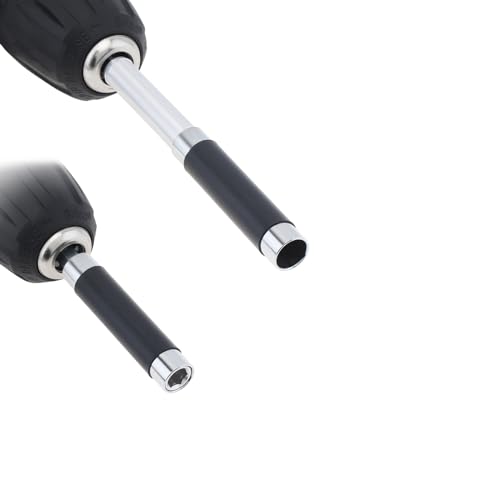ChgImposs 3pcs/set Scalable Magnetic Screw Drive Guide Drill Bit Tip Holder Screwdriver Bit Holder Extension Bar Adapter, Drill Bit Guide Rod Adapter - Thumbnail 6