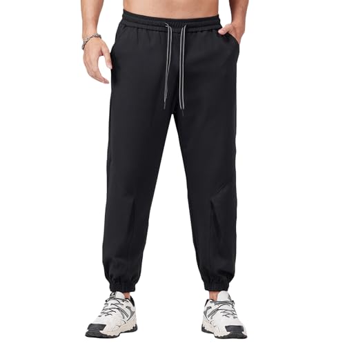 Men's Casual Jogger Sweatpants with Elastic Waistband & Tapered Leg Design2