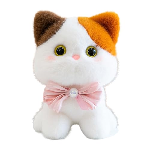 Peluche Gato,Adorable Suave de,Gato Adorable De Peluche | para Niños Niñas Chicos Mujeres Adultos Amantes de los Animales Navidad Cumpleaños Pascua Colección Casa Sofá