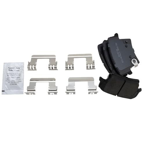 Image of TRQ Rear Brake Pad and Rotor Set Semi Metallic Vented Rotors Calipers Compatible with 2005-2016 Chrysler 300 2005 Magnum 2010-2016 Dodge Charger 2011-2015 Challenger