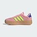 adidas Women's VL Court Bold Sneaker, Pink Spark/Lucid Lemon/Lucid Blue, 9