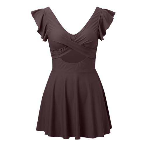 Maillot de bain amincissant col en V pour masquer les imperfections