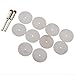 12pcs 22mm Carbon Steel Oscillating Saw Discs with 3mm Mandrel for Mini Oscillating Tools Designed for Wood Plastic Laminate Work