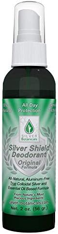 Silver Shield Deodorant - Original Formula - Spray-On Version, All Natural Colloidal Silver Deodorant, 2 oz.