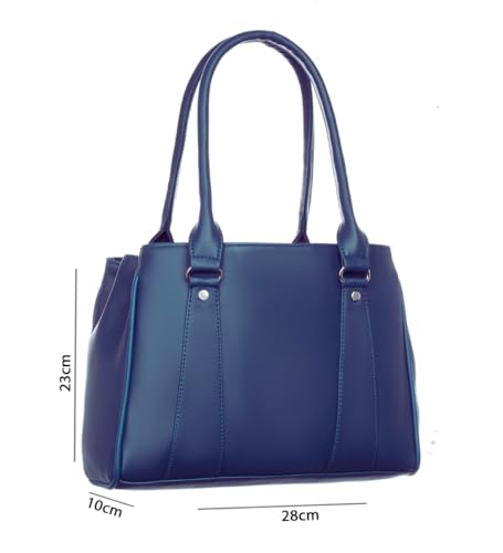 Image of Blue Women's Faux Leather Handbag for daily use
