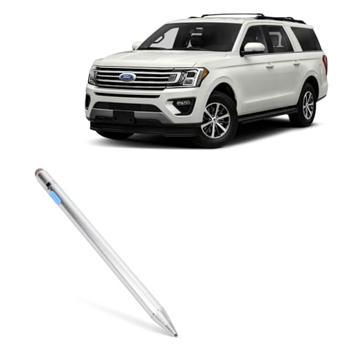 BoxWave Stylus Pen Compatible with Ford 2020 Expedition Display (8 in) - AccuPoint Active Stylus, Electronic Stylus with Ultra Fine Tip - Metallic Silver