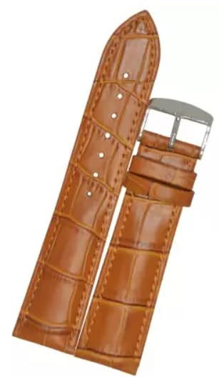 AROA 20mm Genuine Leather Watch Band Strap Padded Classic Stainless Steel PIN Buckle for Men and Women Multi color And Patten (Choose The Colour) (Tan Croco Patten) (B0DJ2JL1GR) Amazon Price History, Amazon Price Tracker