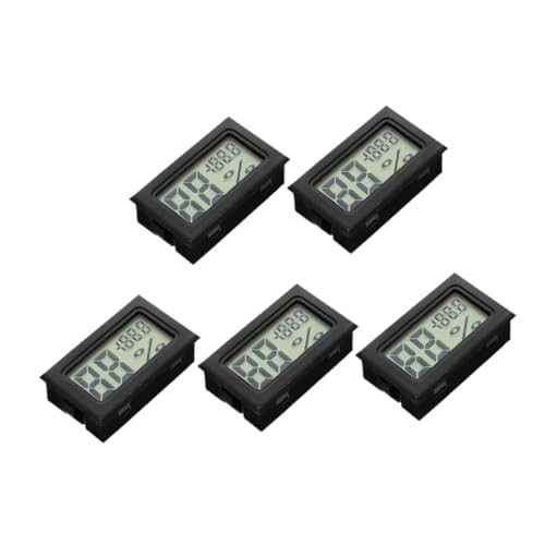 Higrómetros digitales SEWACC para controlar temperatura ambiente en interiores (paquete de 5)