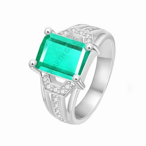 Bague réglable émeraude naturelle cadeau idéal anniversaire