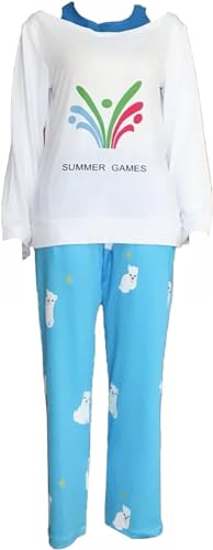 ZBQYGO Anime Mei Ling Zhou Cosplay Costume Women Fancy Pajamas Daily Costume (M) White