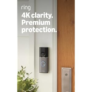 Ring Battery Video Doorbell Pro (newest gen) | DIY Wireless Doorbell Camera | Retinal 4K, wide-angle | 10x Zoom | Quick Release Ultra Battery Pack | 30-day free trial of Ring Subscription Plan