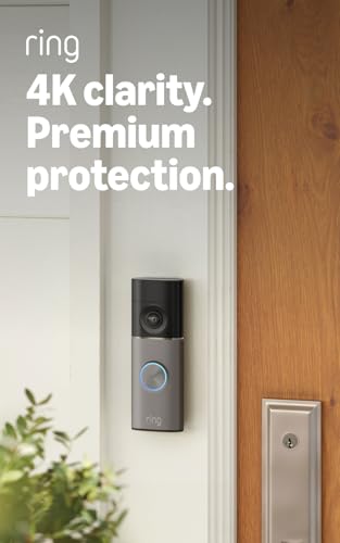 Ring Battery Video Doorbell Pro (newest gen) | DIY Wireless Doorbell Camera | Retinal 4K, wide-angle | 10x Zoom | Quick Release Ultra Battery Pack | 30-day free trial of Ring Subscription Plan