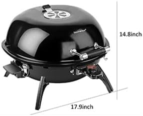 Electric Grill, Techwood Outdoor Electric BBQ Grill, Portable1600W Tabletop Grill for Party, Patio & Backyard Use, Black