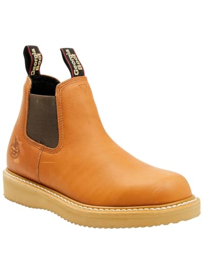 Georgia Boot Wedge Work Boot, Barracuda Gold, Size 13(M)