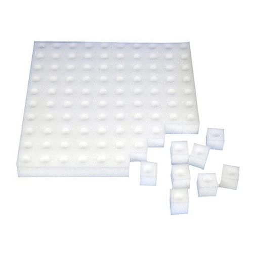 EVANEM 100 Piezas De Esponja Blanca For Plántulas Hidropónicas Sin Tierra, For Cultivo De Verduras, Plantas, Vivero, Macetas, Plántulas, Collar De Clonación, Jardín