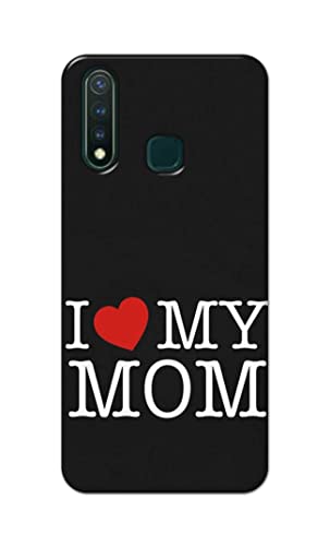 Image of PRINTFIDAA I Love My Mom Hard Back Cover for Vivo Y19 / Vivo U3 (6.53 inch) Back Cover -(P6) KAT1006