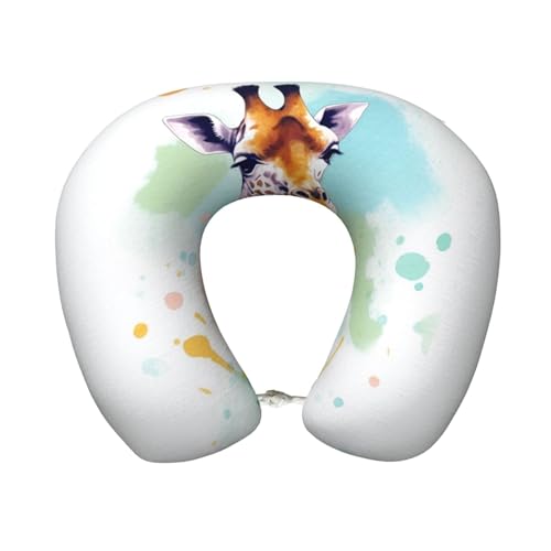 Almohada de espuma viscoelástica cómoda para cuello viaje miniatura 1