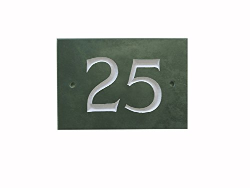 Green Slate House Number (1-99) (No 25) โ image 1