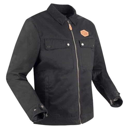 Blouson textile de moto SEGURA Tampico vêtement motard étanche noir 2XL