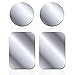 Set di 4 piastre in metallo autoadesive con adesivo 3M per magnete da auto, supporto per cellulare da auto, molto sottile, per cellulare e tablet, colore argento