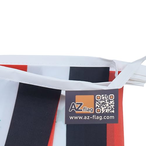 Image of AZ FLAG Syria 6 meters BUNTING Flag 20 flags 9'' x 6'' - Syrian STRING flags 15 x 21 cm
