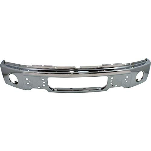 Make Auto Parts Manufacturing Front Bumper Chromed Steel with Fog Light Holes For Ford F150 2009 2010 2011 2012 2013 2014 - FO1002411