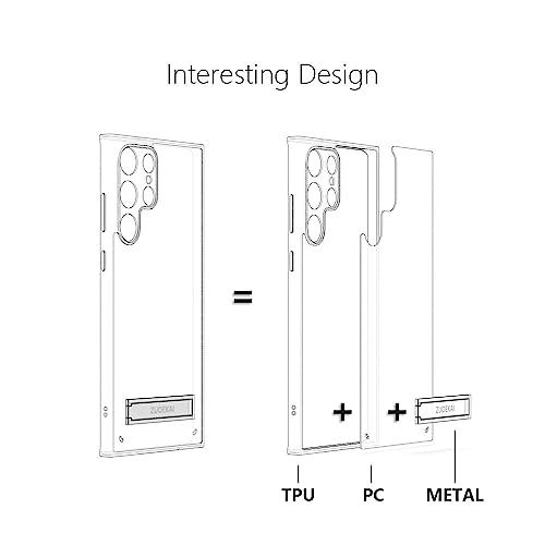 Funda para Samsung S9 plata carcasa protectora trasera con soporte móvil 2