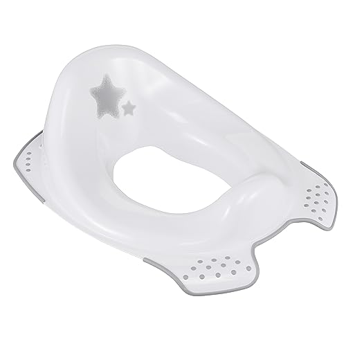 keeeper Stars Siège de toilette pour enfants, 24 mois, fonction antidérapante, Ewa, blanc