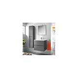  Salgar noja 600 - Mueble noja 600/gris +lavabo porcelana