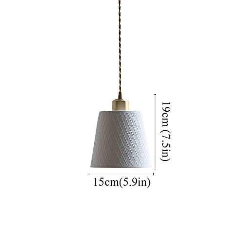 Chandelier moderne E27 en céramique avec suspension réglable