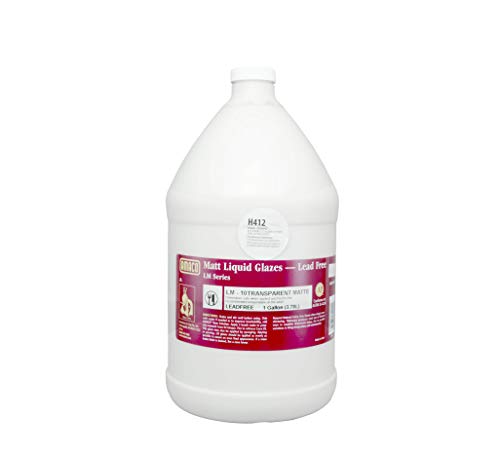Amaco Lead-Free Matt Glaze - Gallon, Transparent Matte, Transparent