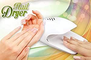 Electric Wind Automatic Pressure Activates Nail Dryer White Tip Fan-image-44