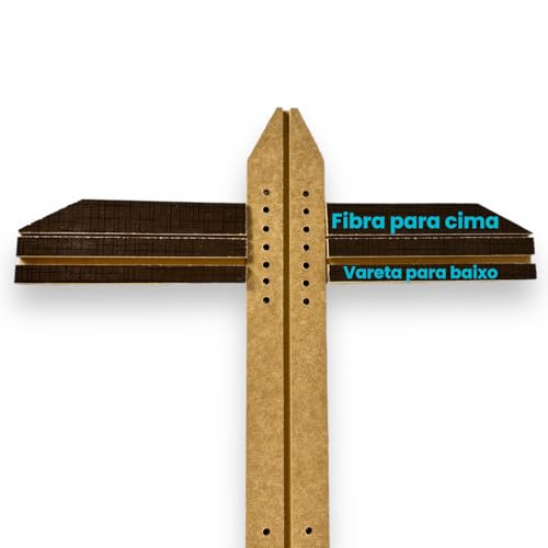 Gabarito Ajustável para Pipas de até 90cm Madeira MDF Multiuso para Armação de Pipas