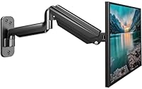 suptek Monitor Wandhalterung für 13-32 Zoll LED/LCD/TV Bildschirm bis 9 kg, Monitor Halterung mit voller einstellbaren Gasfeder, Höhenverstellbar, Neigbar Schwenkbar und Drehbar, VESA 75/100