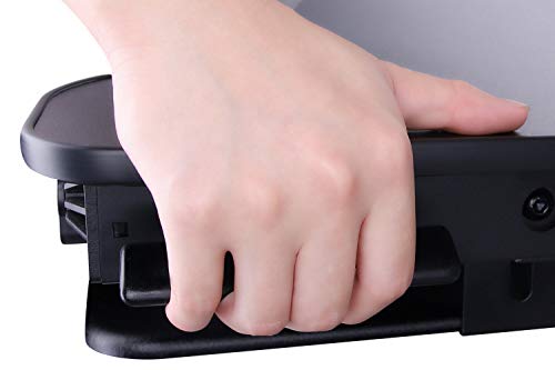 Rocelco 32" Dual-Piston Standing Desk Converter with Slide-Out Keyboard Tray — view 10