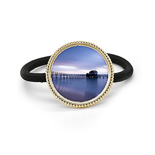 Coletero de plata Ocean House con elástico de caucho para recogidos de mujer inspirados en el mar
